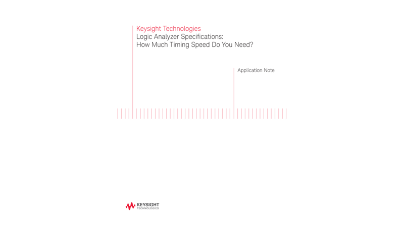 Logic Analyzer Specifications: How Much Timing Speed Do You Need?